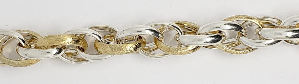 ITALIA CREA STERLING CIRCULAR LINKED BRACELET (1 of 4)