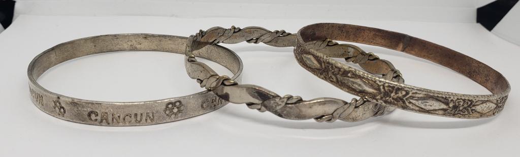 3-MEXICO STERLING BANGLES-DIFFERENT DESIGNS! (1 of 7)