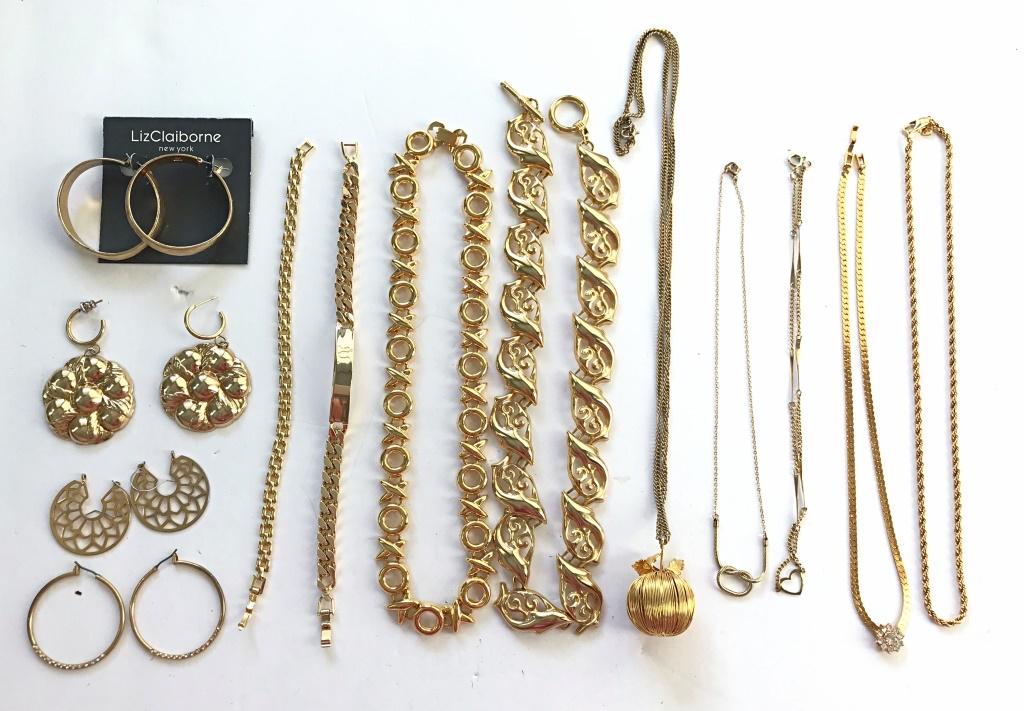 7 NECKLACES, 2 BRACELETS, 4 PRS OF EARRINGS (1 of 3)
