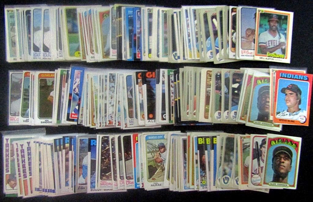 APPROX 250+ BASEBALL CARDS 70's & EARLY 80's (1 of 1)