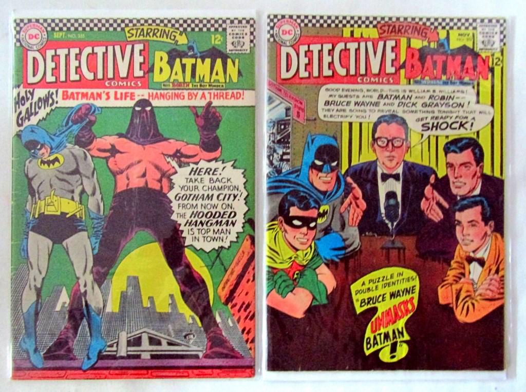 (2) 1966  DC DETECTIVE COMICS BATMAN (1 of 3)