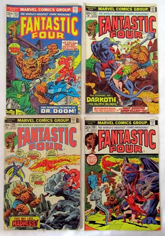 (4) MARVEL FANTASTIC FOUR BRONZE AGE (1 of 2)