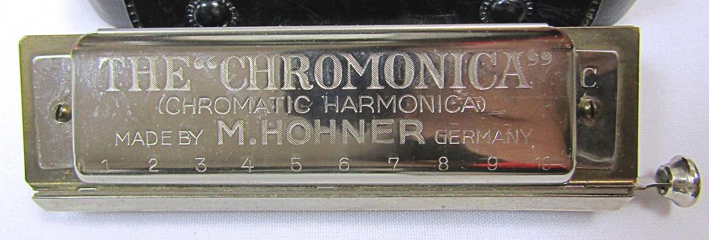 M HOHNER  "THE CHROMONICA" HARMONICA; (1 of 3)