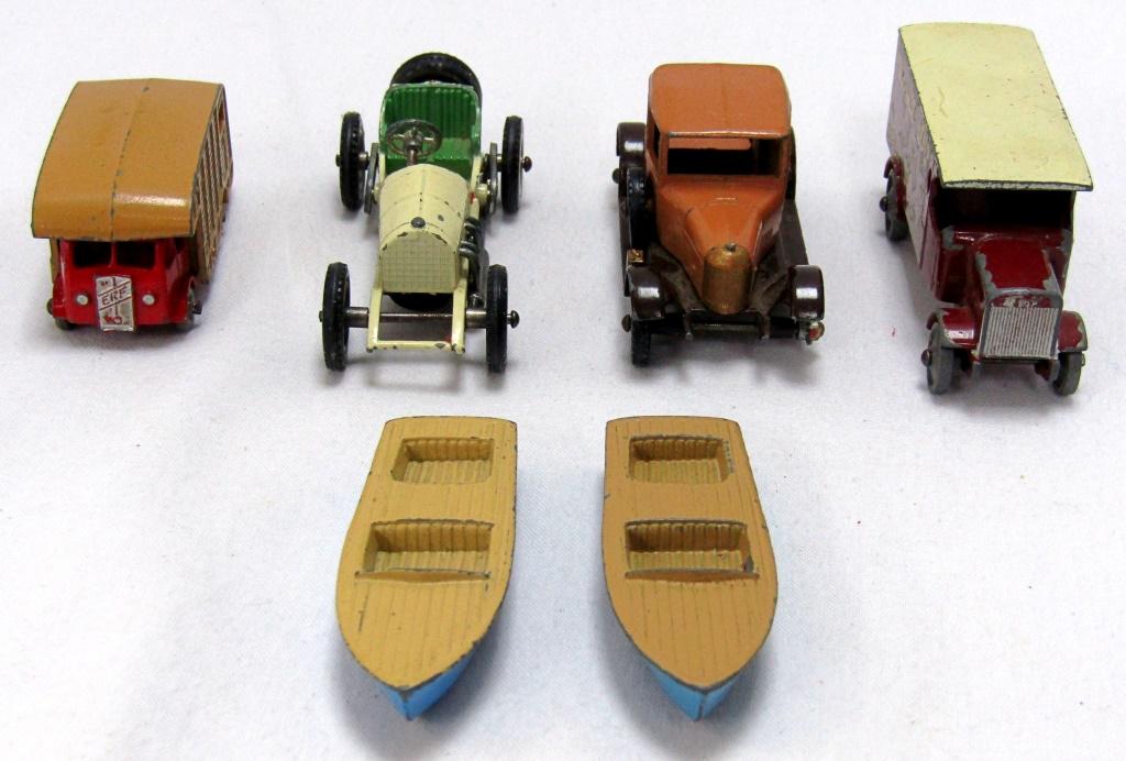 6 VINTAGE LESNEY TOY METAL CARS!: MADE IN ENGLAND, ALL ARE STAMPED WITH CAR INFO!