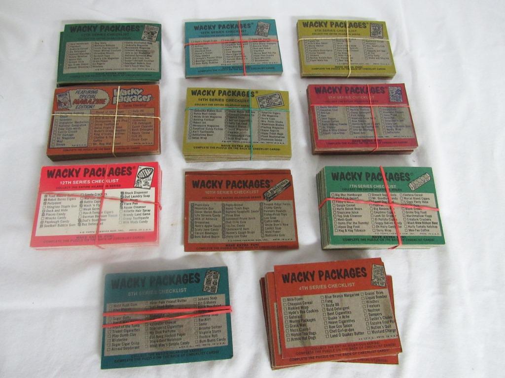 TOPPS WACKY PACKAGES CHECKLIST PUZZLE LOT (1 of 2)
