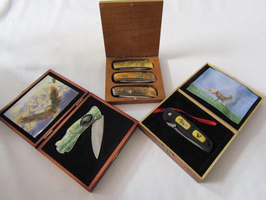 (5) WILDLIFE THEME LOCKBACK KNIVES (1 of 4)