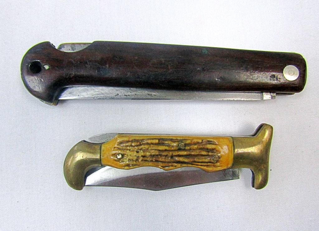 (2) VTG LOCK BACK KNIVES (1) PAKISTAN 7" (1 of 3)