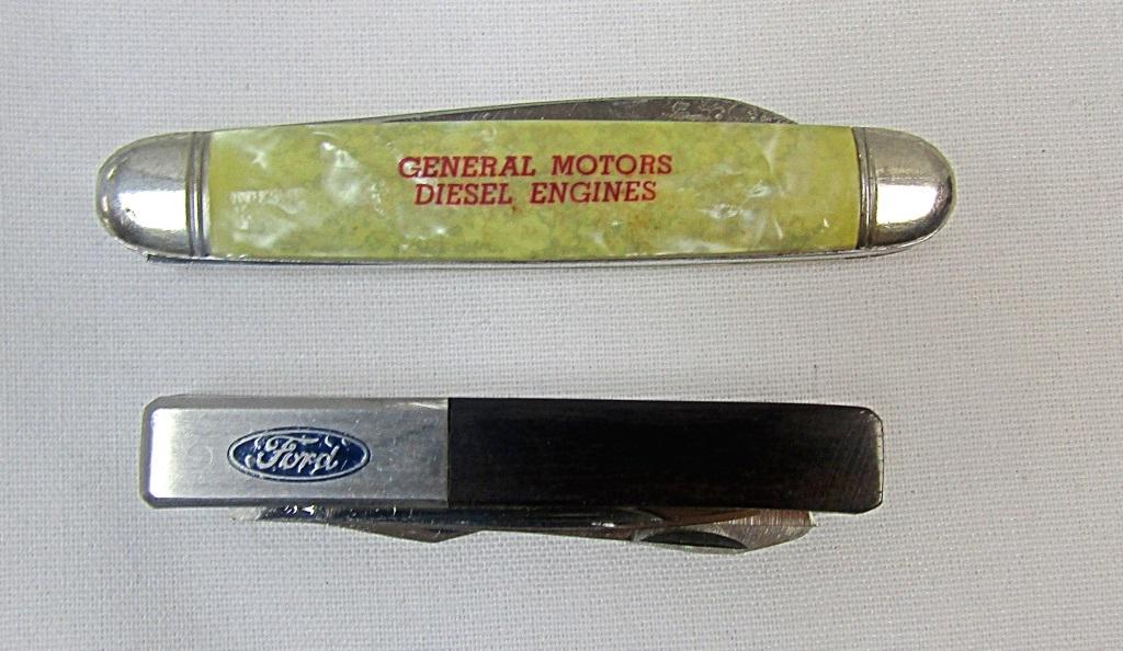 (2) ADVERTISING POCKET KNIVES - FORD & (1 of 3)