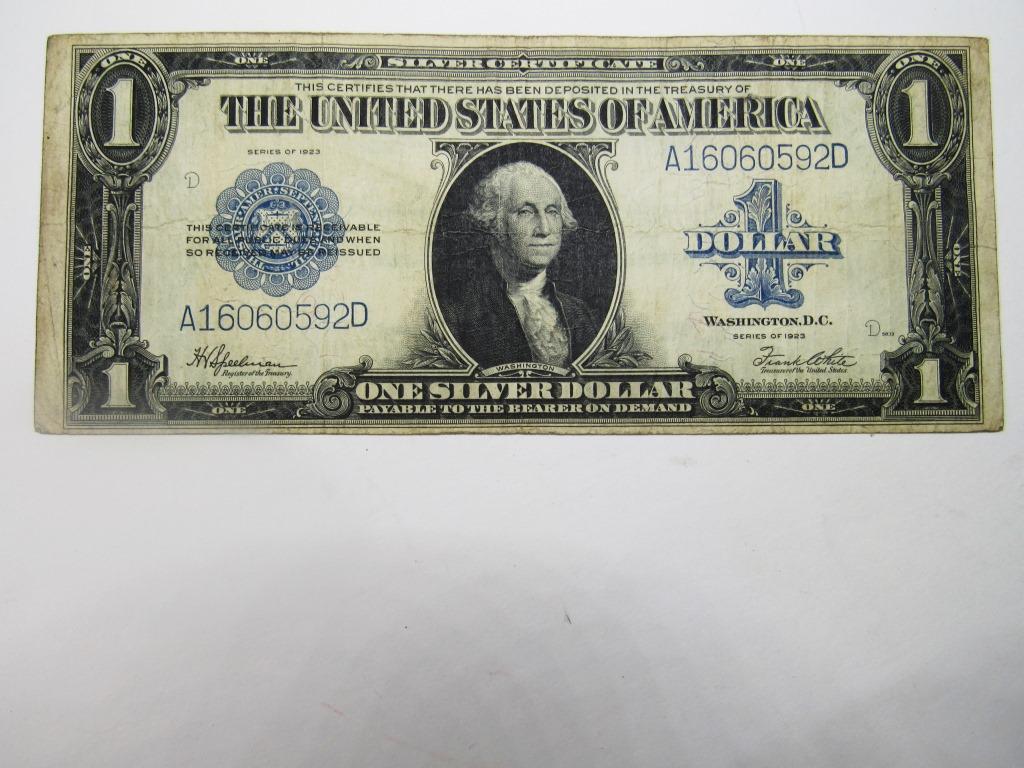 1923 $1 SILVER CERTIFICATE LARGE SIZE NOTE (1 of 2)