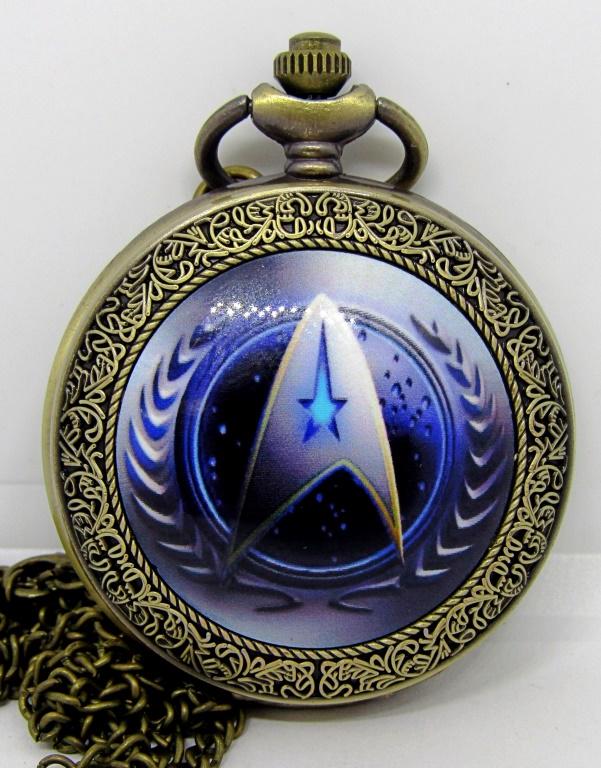 VINTAGE QUARTZ STARTREK BRONZE POCKETWATCH! (1 of 2)