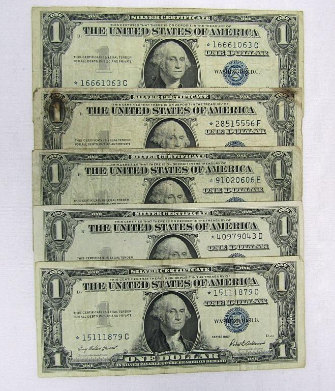 (5) SILVER CERTIFICATES "STAR NOTES" (1 of 1)