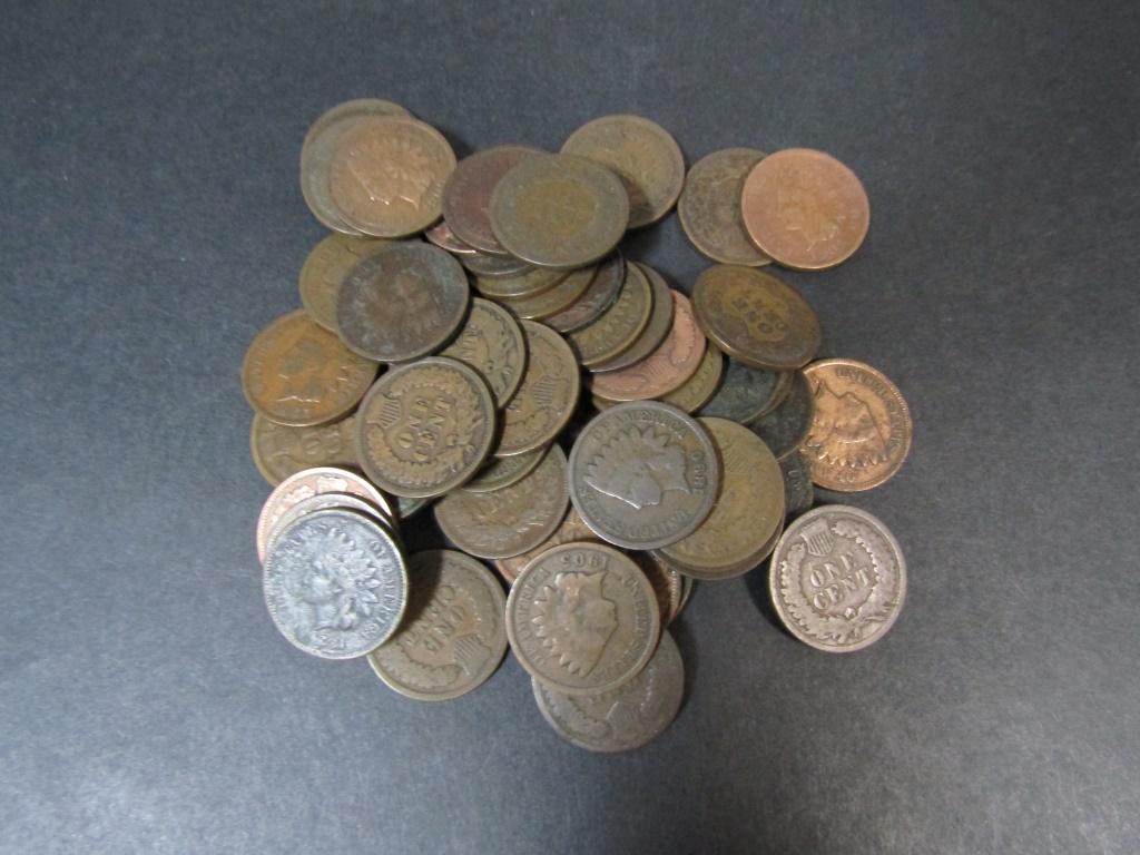 50 INDIAN CENT LOT - GREAT MIX (1 of 1)