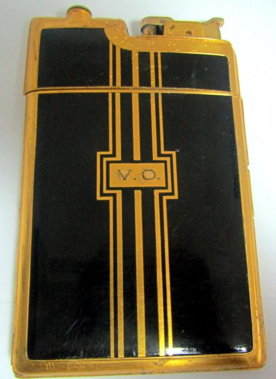 EVANS LIGHTER CIGARETTE CASE BLACK/GOLD (1 of 4)