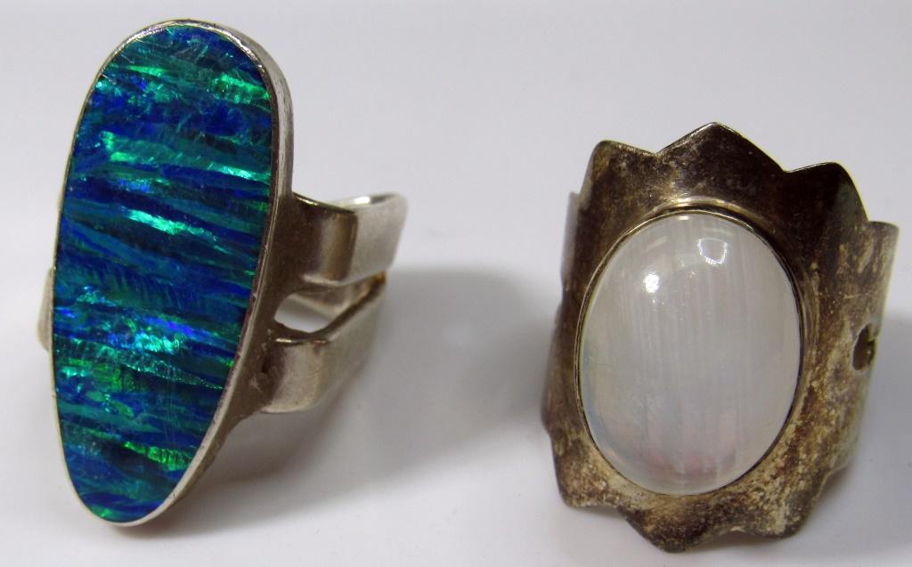 2-SOUTHWESTERN STERLING RINGS (1)SPLIT (1 of 4)