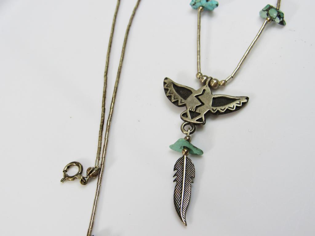 SOUTHWESTERN LIQUID STERLING NECKLACE WITH (1 of 3)