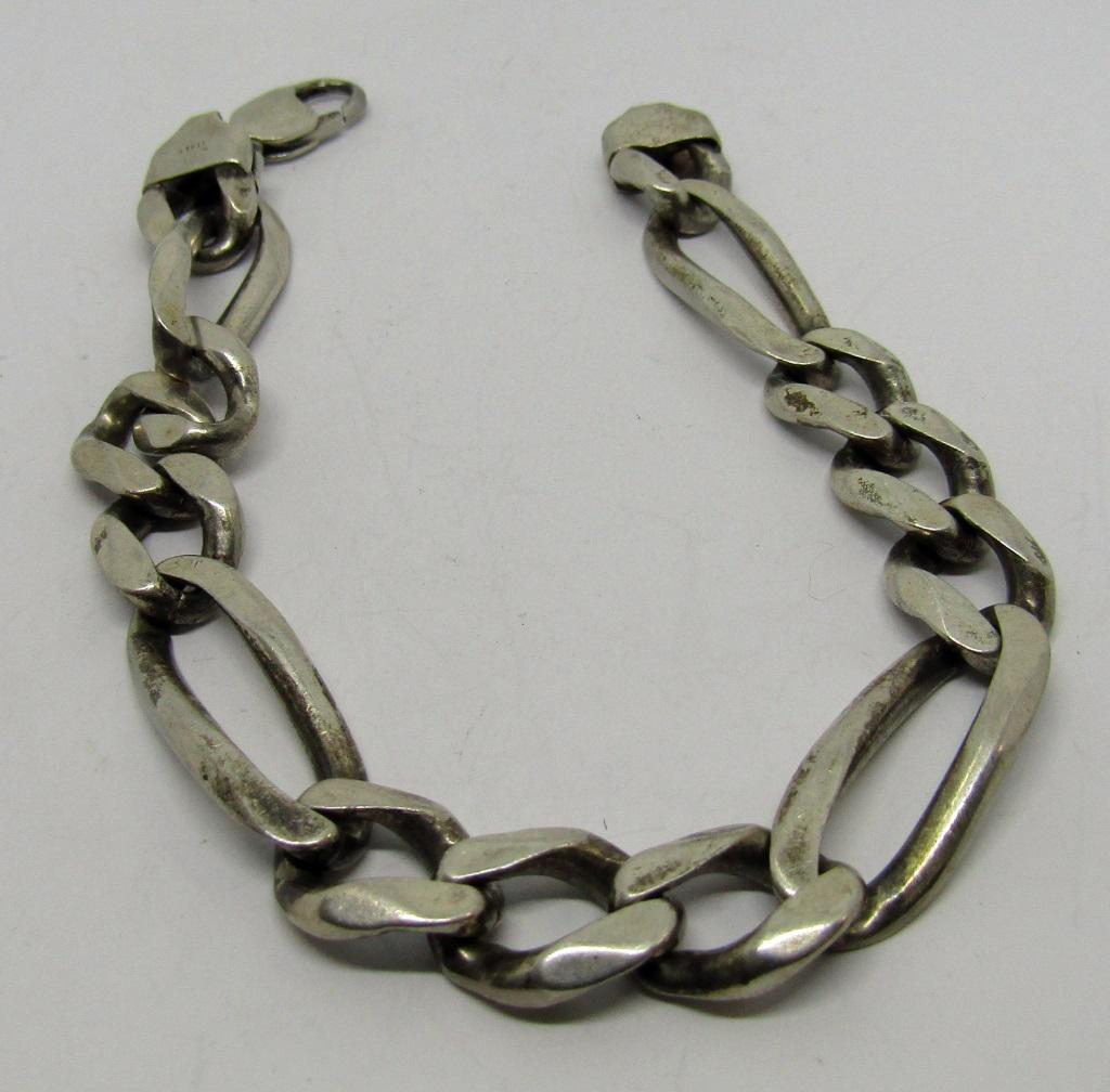 ITALY STERLING MEN'S LINKED BRACELET (1 of 3)