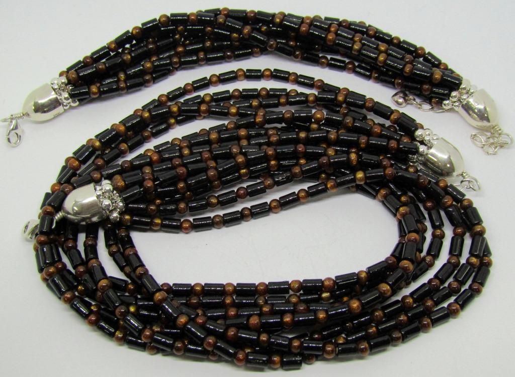 SET! DTR MULTI STRANDED BROWN BEADED NECKLACE (1 of 3)