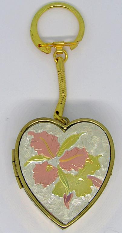 VINTAGE GOLD TONED KEYCHAIN MUSICAL LOCKET: THE SAN FRANCISCO MUSIC BOX COMPANY (WORKS)