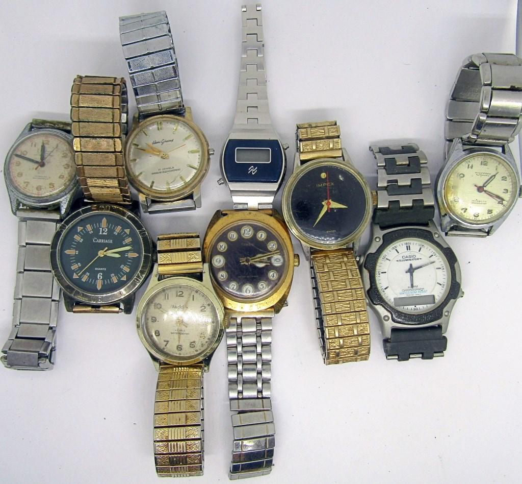 (10) MENS WRISTWATCHES (1 of 2)