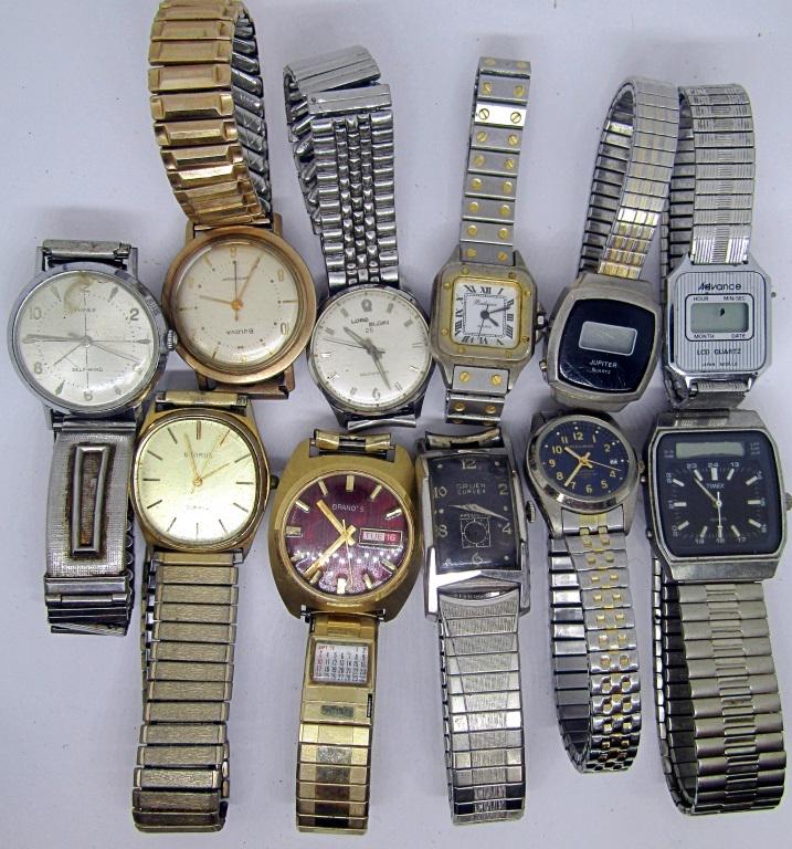 (10) MENS WRISTWATCHES (1 of 2)