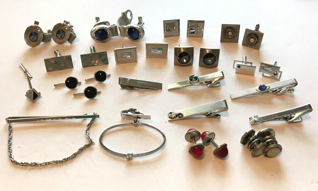 19 PC TIE/ CUFF LINK LOTS (1 of 2)