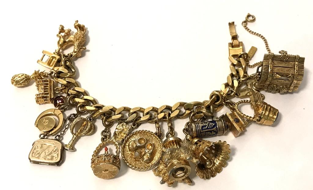MONET CHARM BRACELET LOADED!!!!! (1 of 6)