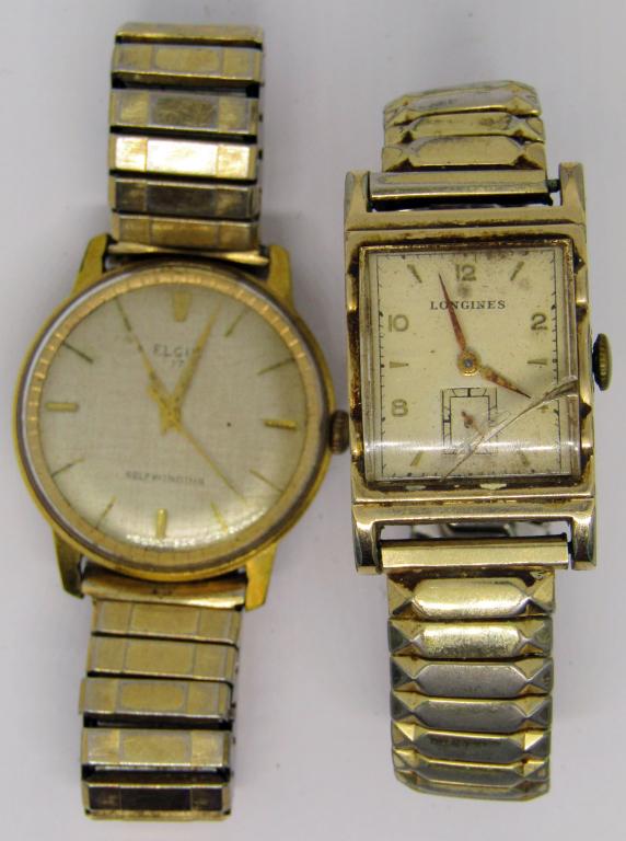 2-VINTAGE MEN'S FASHION WRISTWATCHES: (1 of 2)