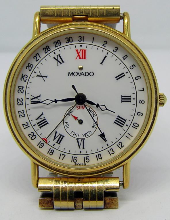 VTG MOVADO MEN'S DAY DATE MEN'S WATCH: 87-06-885-UNTESTED