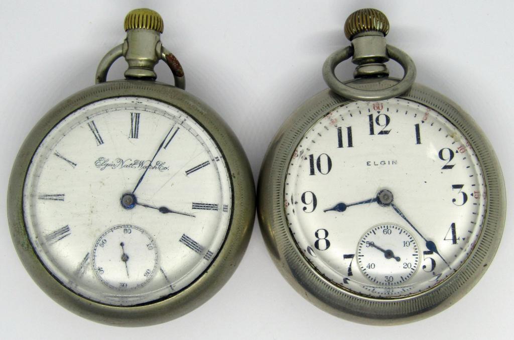 (2) ELGIN NATL. WATCH CO. POCKETWATCHES! (1 of 2)