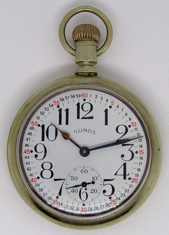 ILLINOIS WATCH CO. POCKET WATCH; GRADE 303, (1 of 2)