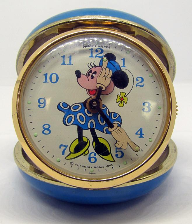 PHINNEY-WALKER MINNIE MOUSE TRAVEL ALARM CLOCK (1 of 5)