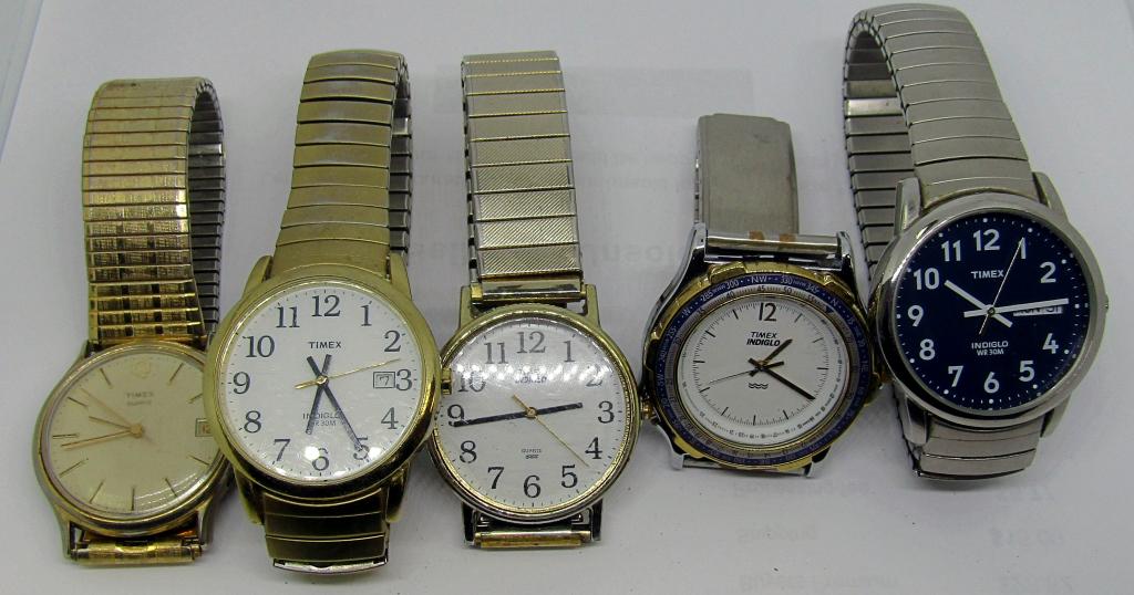 (5) VTG TIMEX! MENS WATCHES! (1 of 5)