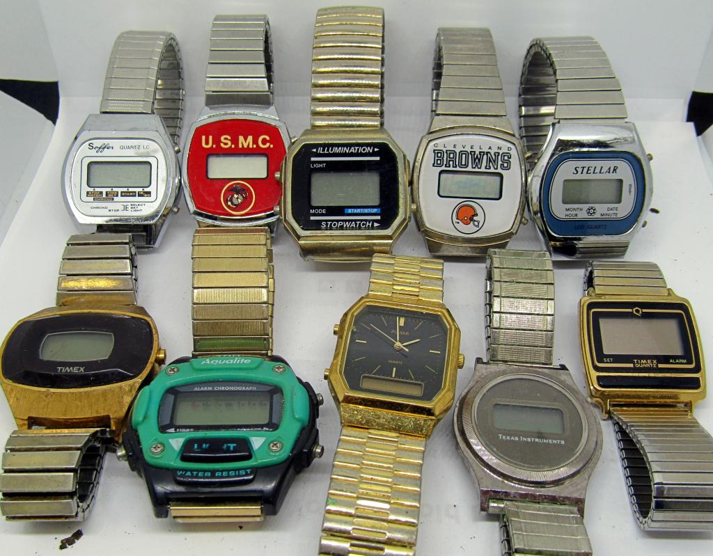 (10) MENS WATCHES; TIMEX,PULSAR,STELLAR & MORE (1 of 4)
