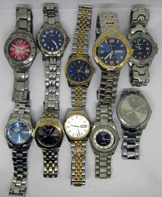 (10) MENS WATCHES; GUESS,SERGIO VALENTE&MORE (1 of 5)