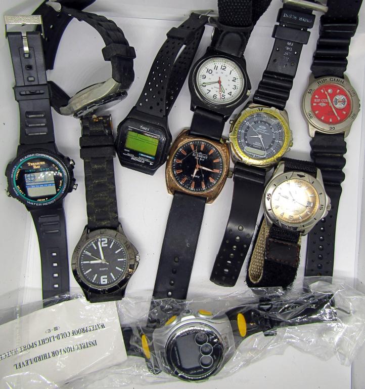 (10) MENS WATCHES; TIMEX, ELEMENTS, AND MORE! (1 of 5)