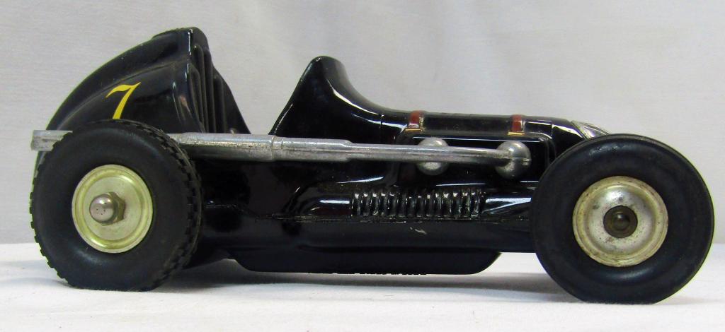 50s COX THIMBLE DROME INDY RACE CAR: BLACK #7 RACE CAR - NICE CONDITION