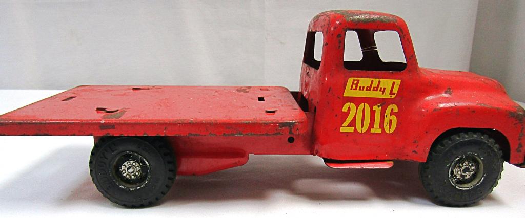 VTG RED BUDDY 'L' "2016" FLAT BED TRUCK! (1 of 4)