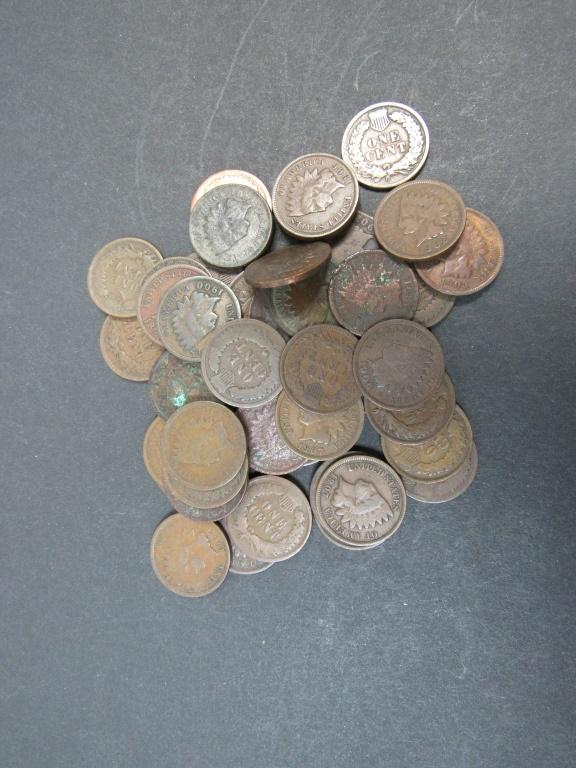 50 INDIAN CENTS MIXED LOT (1 of 1)