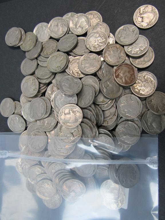 200 FULL DATE BUFFALO NICKELS (1 of 1)