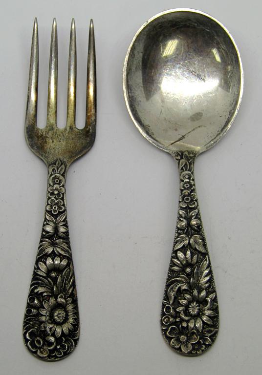 S. Kirk & Son Sterling Spoon and Fork Set (1 of 3)