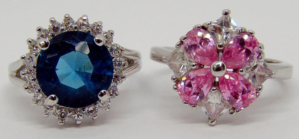 Flashy fashionista Sterling rings (1 of 3)