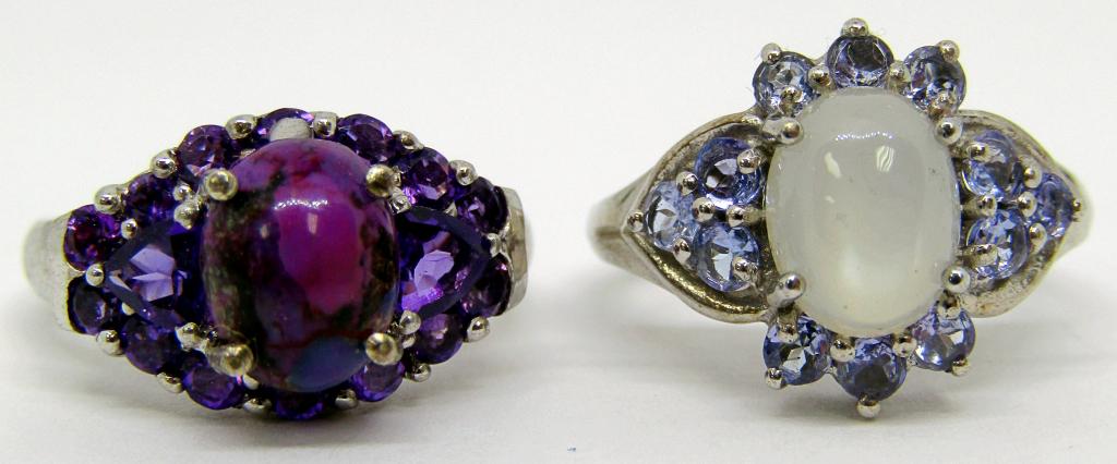 Sterling Floral Cluster rings (1 of 3)