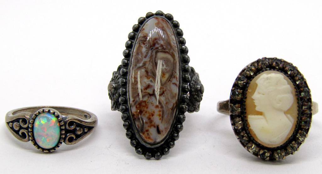 Vintage Insprired Sterling Ring Set (1 of 2)