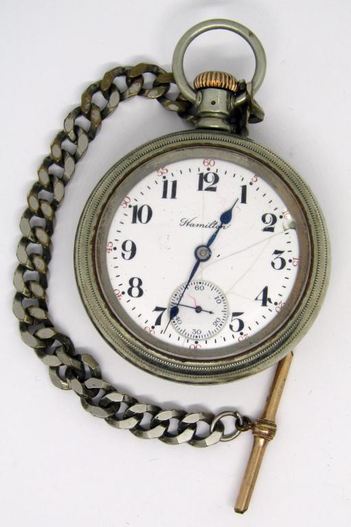 HAMILTON POCKET WATCH GRADE 924 (18S, 17J); (1 of 3)