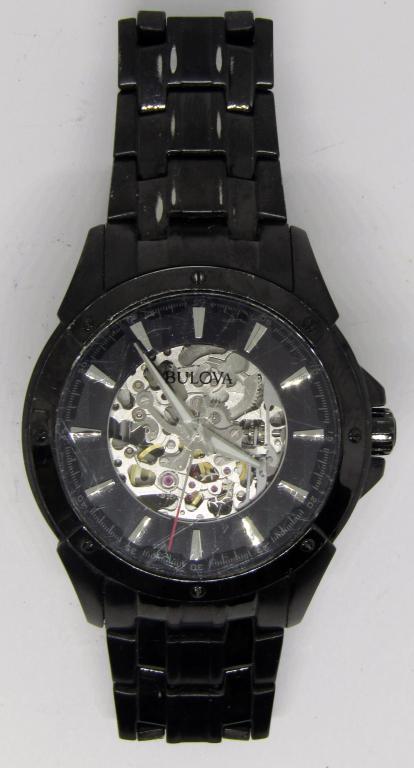 Bulova Skeleton Black-TONED Men's Watch! (1 of 2)