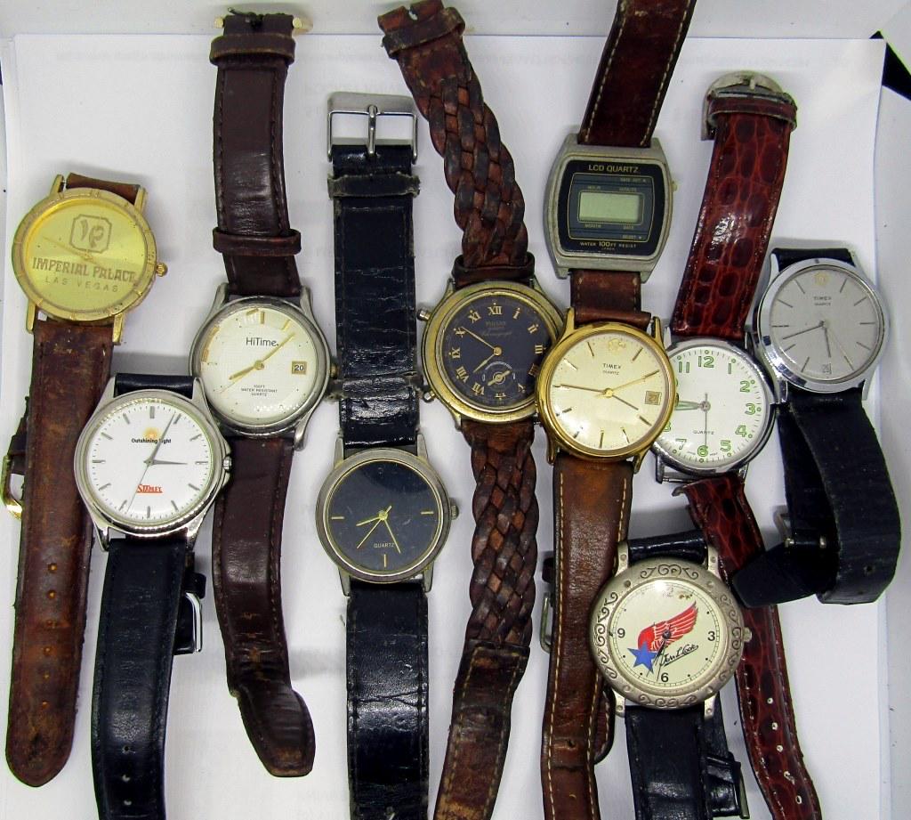 (10) MENS WATCHES; TIMEX,STANLEY,PULSAR,&MORE (1 of 3)