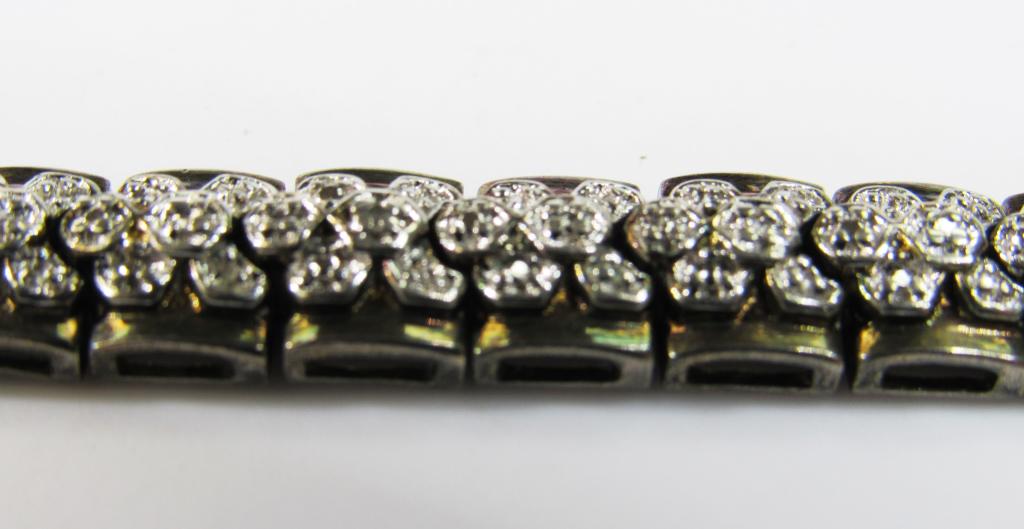 STERLING TENNIS BRACELET WITH MULTIPLE CLEAR (1 of 5)