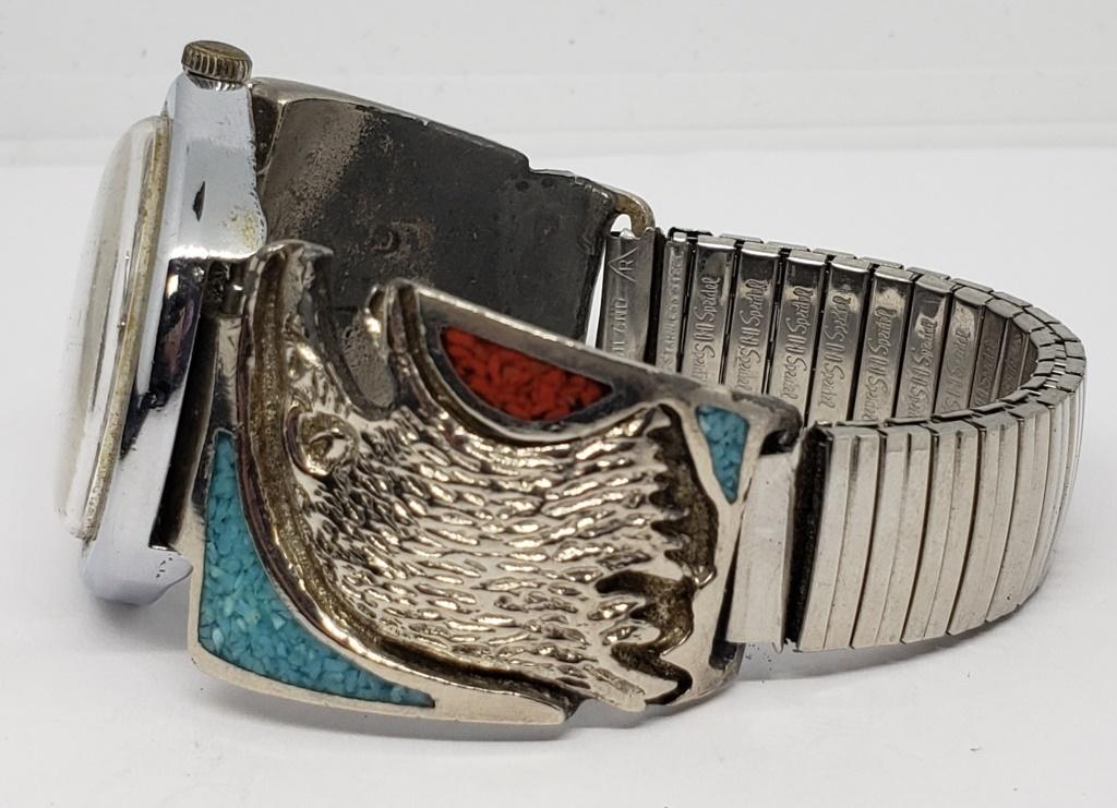 PAIR OF MEN'S SOUTHWESTERN EAGLE WATCH (1 of 4)