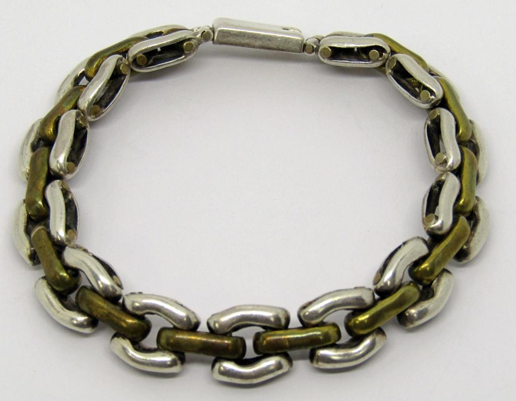 MEXICO TM-SI STERLING LINKED MEN'S BRACELET (1 of 3)