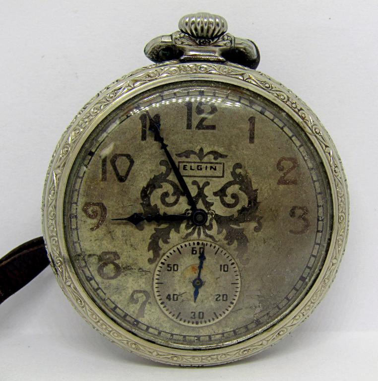 ELGIN NATL. WATCH CO. POCKET WATCH! GRADE 345; (1 of 3)